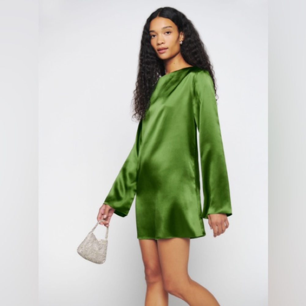 Reformation Ilyse Silk Dress